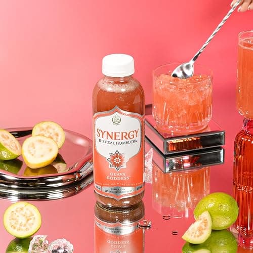 SYNERGY The Real Kombucha - Guava Goddess - 16 fl oz Bottle - Raw Probiotic Drink for Gut Health and Immune Support thumbnail 6