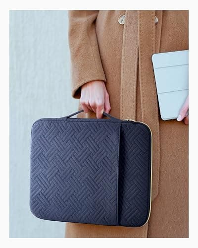 BAGSMART Laptop Case Bag, 13.3 inch Laptop Carrying Sleeve Compatible with 14 Inch MacBook Pro, 13-13.3 inch HP, Dell, Lenovo, Asus Notebook, Navy Blue thumbnail 7
