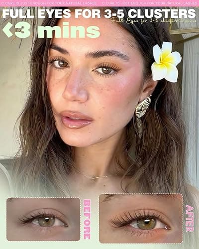 Aurora Natural Lash Clusters Wispy Cluster Eyelash Extensions C Curl Eyelash Clusters Invisible Band Individual Lashes 8-16MM Soft BASF Lash Extensions 120PCS Wet Pestañas Postizas Naturales at Home thumbnail 2