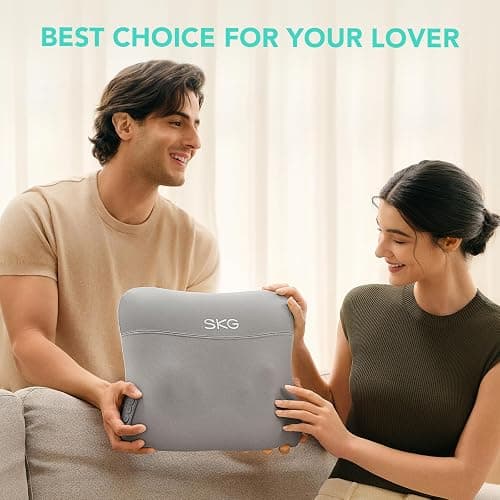 SKG Cordless Back Massager for Pain Relief Deep Tissue 4D Back and Neck Massager with Dual Sided Heat Christmas Gifts for Men and Women Dad Mom Grandpa thumbnail 6