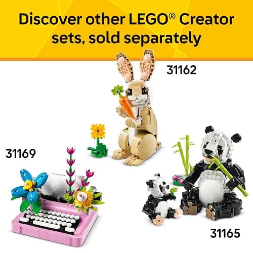 LEGO Creator 3 in 1 Playful Cat Toy - Building Toy with 3 Building Options, Cat, Dog, or Pigeon - Animal Figures for Kids, Girls and Boys, Ages 8+ - Gift Idea for Birthday - 31163 thumbnail 9