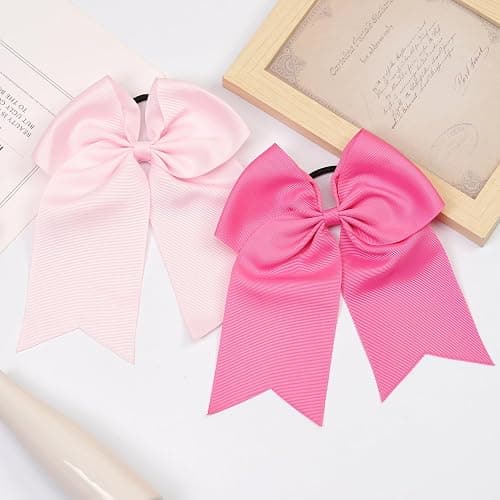 Yxiang 20Pcs Large Cheer Bows for Girls Ponytail Holder for Cheerleading thumbnail 4