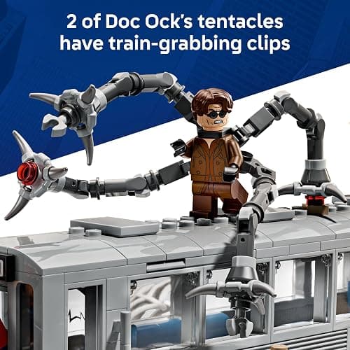 LEGO ǀ Marvel Spider-Man vs. Doc Ock Subway Train Scene - Play & Display Toy with 4 Minifigures - Collectible Super Hero Gift for 9+ Year Old Boys & Movie Fans - 76321 thumbnail 5