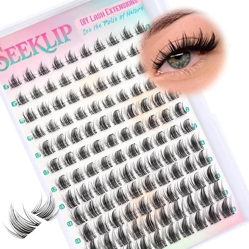Lash Clusters Fairy Manga Lash Clusters Clear Band Fairy Anime Cluster Lashes 120Pcs C Curl 8-16MM Spiky Individual Lshes for DIY Cosplay Manga Eyes at Home (Iris) thumbnail 8
