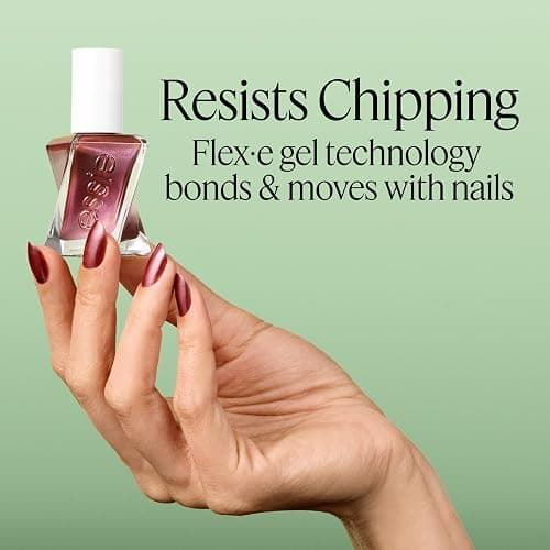 essie Gel Couture Nail Polish, Long Lasting Red Nail Polish, Vegan, Flashed, 0.46 fl oz thumbnail 6