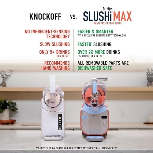 Ninja SLUSHi Max XXL Smart Frozen Drink Maker | Top Performance & Smart Technology, Party-Size 150oz Capacity, No Ice Needed, 6 Programs, Ideal Temp & Texture up to 12 hours | Peach FS605 thumbnail 12