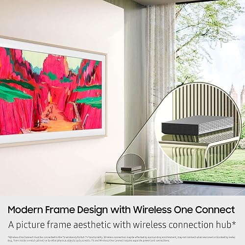 Samsung 65-Inch Class The Frame Pro LS03FW 4K Neo QLED Mini LED Smart TV (2025 Model) Slim Fit Wall Mount, Modern Frame Design, Wireless One Connect, NQ4 AI Gen3 Processor, Art Mode, Alexa Built-in thumbnail 9
