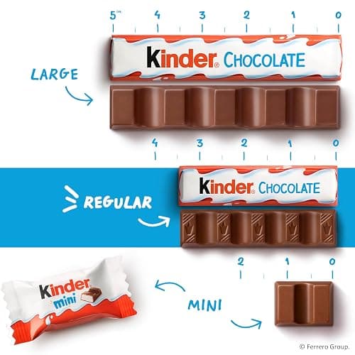 Kinder Chocolate, 18 Four Count Packs, Milk Chocolate Bar with Creamy Milky Filling, Individually Wrapped Candy, 1.8 oz Each thumbnail 10