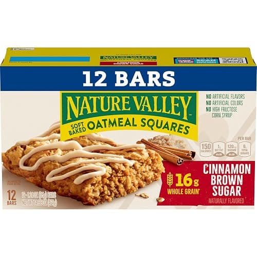 Nature Valley Soft Baked Oatmeal Squares, Cinnamon Brown Sugar, 12 Bars, 14.88 oz thumbnail 3