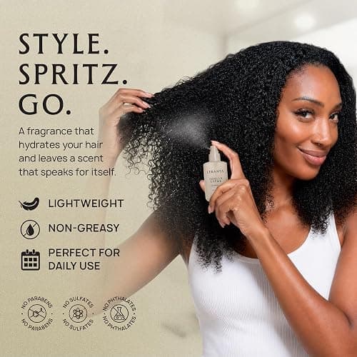 Lebanta Hair Perfume for Women - Odor Eliminator Oil Hair Spray & Body Mist Set - Travel Size Fresh Hair Mist Fragrance Hair Care Gift for Girls, Woman & Teen - 60mL (Vanilla Creme) thumbnail 4