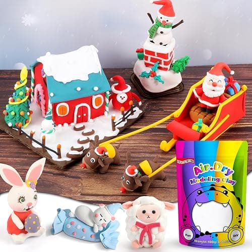 ifergoo 100g White Air Dry Clay, 3.5oz DIY Creative Modeling Clay for Kids | Refill Foam Magic Clay for School Art & Craft Project, Slime Supplies, Ultra-light & Soft, Gift for Age 3-12 Boys & Girls thumbnail 2