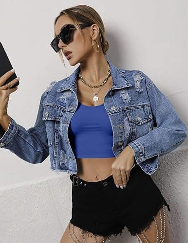 Ekouaer Long Sleeve Crop Tops for Women Scroop Neck Lightweight Basic Base Layer Thermal Undershirts Shirts thumbnail 4