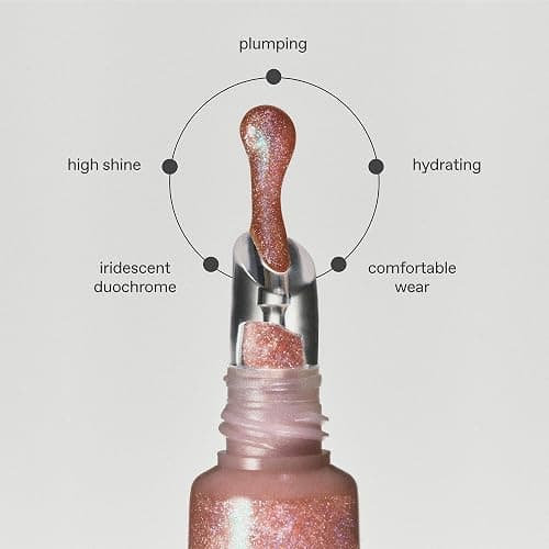 r.e.m. beauty by ariana grande On Your Collar Plumping Lip Gloss | High Shine Plumping Gloss | Hydrating Comfort | Iridescent Duochrome Finish that Sparkles (Fembot) thumbnail 3