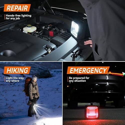 AlpsWolf Spotlight Flashlight Rechargeable, High Lumens LED Flashlights | 10000mAh 1200LM High Powered Flashlight, 20H Runtime, USB Phone Charging - Camping, Hurricane, Power Outages, Emergencies - Image 1