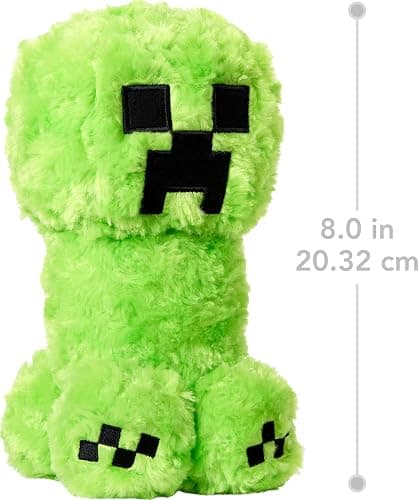 Mattel Minecraft Plush Toy, Creeper Soft Doll Inspired by A Minecraft Movie Character, 8-inch Collectible thumbnail 3