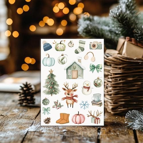 Slapaflife Planner Stickers (24 Page, 1000+ Stickers, Multicolor, Paper, Vintage Style, Holiday & Seasonal Themed, Planner & Scrapbook Accessories) thumbnail 7