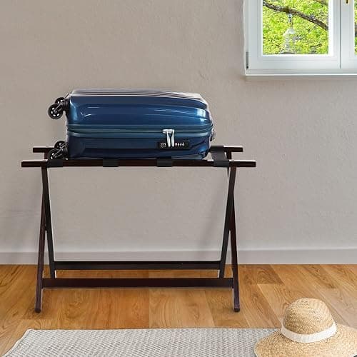 Casual Home Heavy Duty 30" Extra-Wide Luggage Rack, solid wood thumbnail 9