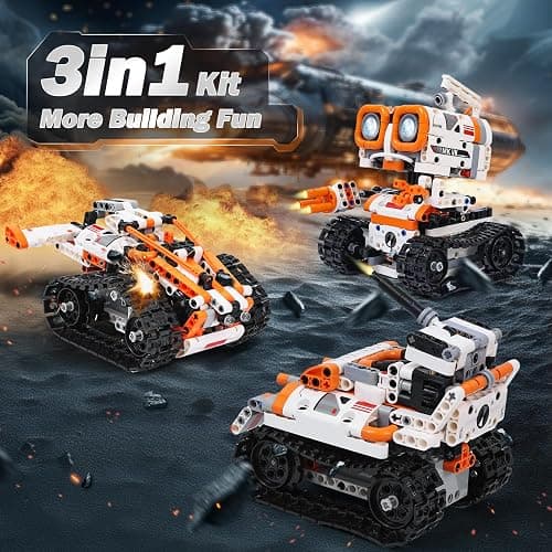 Kyanio STEM Robotics Kits for Kids Ages 8-12 8-14 Year Old, 3 in 1 Remote/APP Control & Programming Robot Building Set, Toy Coding Science Projects, Birthday Gift Ideas for 8 9 10 11 12+ Boys & Girls thumbnail 2