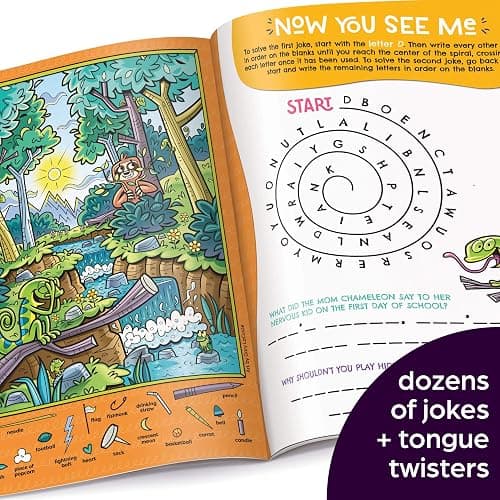 Silliest Hidden Pictures Puzzles Ever: Search-and-Find Book for Kids 6 and Up with Over 1,000 Hidden Objects, Road Trip Games, Silly Jokes and Wacky ... for Hours of Fun (Highlights Hidden Pictures) thumbnail 4