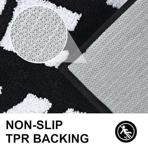 Zeeinx Get Naked Bath Mat Cute Bathroom Rugs Non Slip Microfiber Bath Rugs Funny Bathroom Decor Machine Washable Black Bath mat for Tub and Shower,16”x24” thumbnail 2