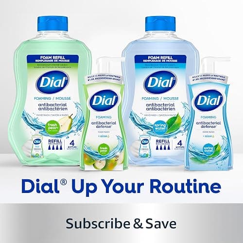 Dial Antibacterial Foaming Hand Soap Refill, Fresh Pear, 52 fl oz thumbnail 10