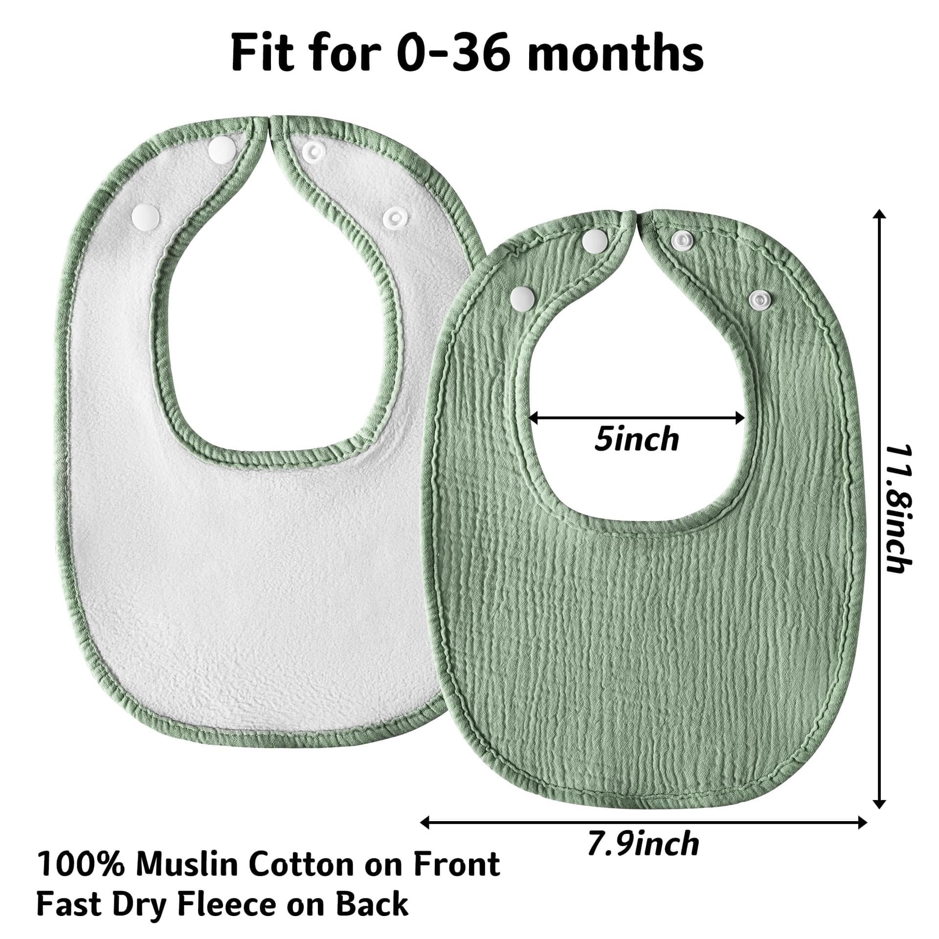 Muslin Baby Bibs thumbnail 6