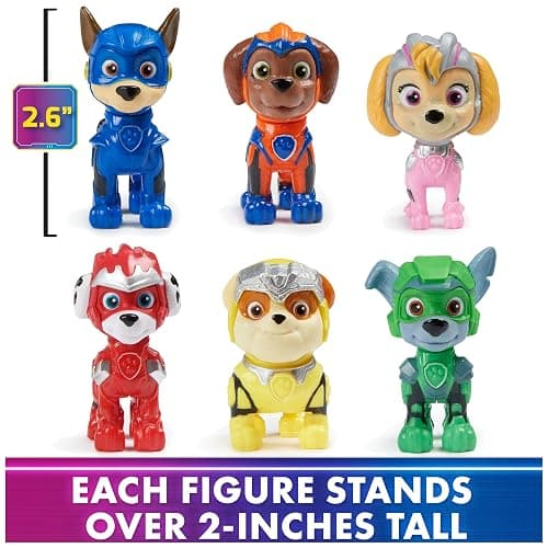 Paw Patrol: The Mighty Movie, Toy Figures Gift Pack, with 6 Collectible Action Figures, Kids Toys for Boys and Girls Ages 3 and up thumbnail 3