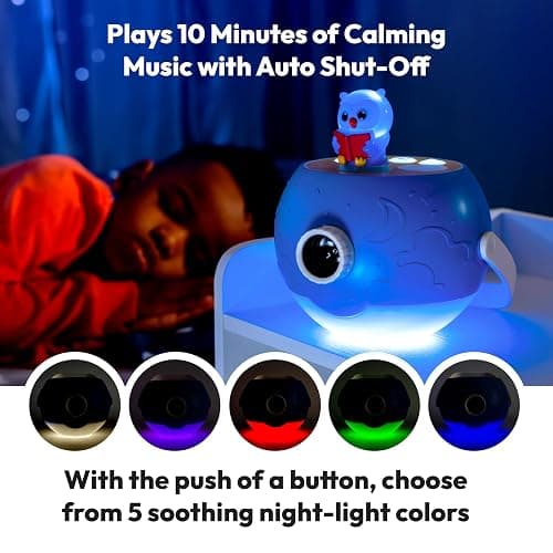 LUNA STORYTIME Kids Book Projector - 5 Unicorn & 5 Classic Read-Aloud Stories, 10 Songs, Night Light & Soothing Dream Music | Children Ages 3+ Storytime Projector for Kids & Toddlers | Owl & Unicorn thumbnail 4