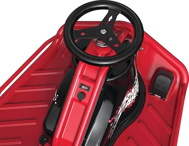 Razor Crazy Cart - 24V Electric Drifting Go Kart - Variable Speed, Up to 12 mph, Drift Bar for Controlled Drifts, One Size, Black/Red thumbnail 3