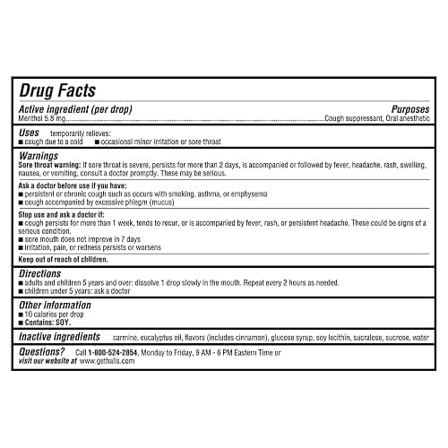 HALLS Cough and Throat Relief Cherry Cough Drops, Bulk Pack, 200 Drops thumbnail 6