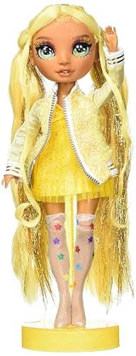 Rainbow High Sunny, Yellow with Slime Kit & Pet, Blonde 11" Shimmer Posable Fashion Doll with DIY Sparkle Slime, Magical Yeti Pet, Fun Play Accessories. Great Toy Gift for Girls Kids Ages 4-12 Years thumbnail 7