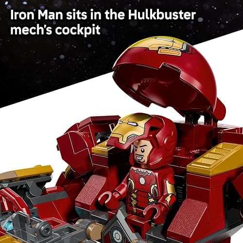 LEGO Marvel Epic Battle: Hulkbuster vs. The Hulk Building Toy for Boys & Girls - Avengers: Age of Ultron Display & Play Set W/2 Minifigures for Kids, Ages 9+ - Gift Idea for Birthdays - 76343 thumbnail 5
