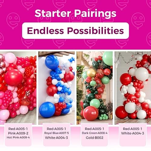Bezente Red Balloons Latex Party Balloons - 100 Pack 12 inch Round Helium Red Balloons for Christmas New Years Casino Theme Wedding Birthday Patriotic Party Decorations thumbnail 5
