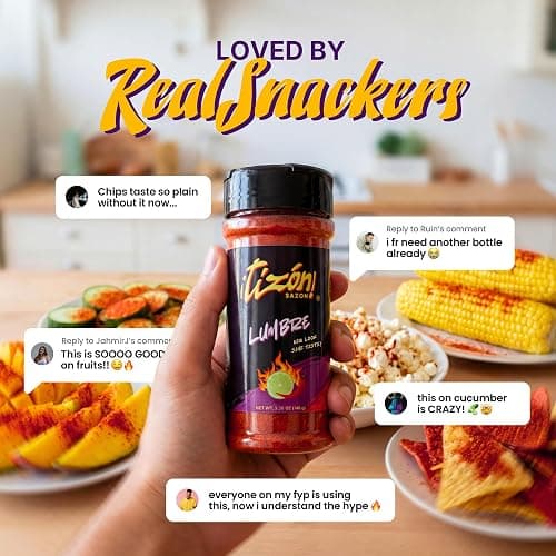 Tizon Lumbre Mexican Seasoning Powder, Fuego Flavor, Snack Seasoning for Popcorn, Chips, Nuts, Fruits thumbnail 4