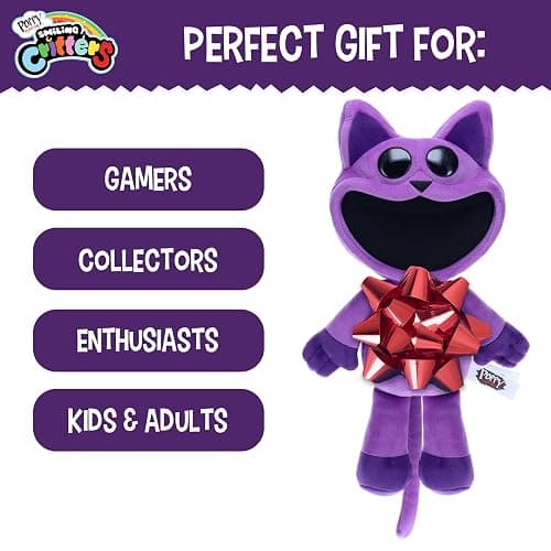 Poppy Playtime - Smiling Critters Deluxe Plush, [Officially Licensed] 14" Tall (CatNap) thumbnail 5