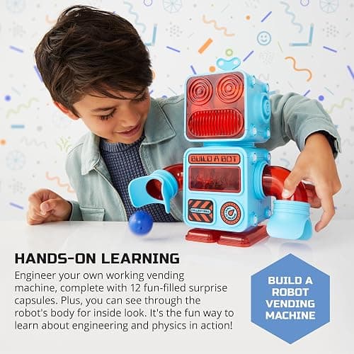 Discovery DIY Prize-Pod Robot Kit, 52-Piece Vending Machine Building Set, 12 Transforming Capsules, Educational Science Experiment, Engineering STEM Project, Robotics Toy Gift Kids Age 8+ thumbnail 6