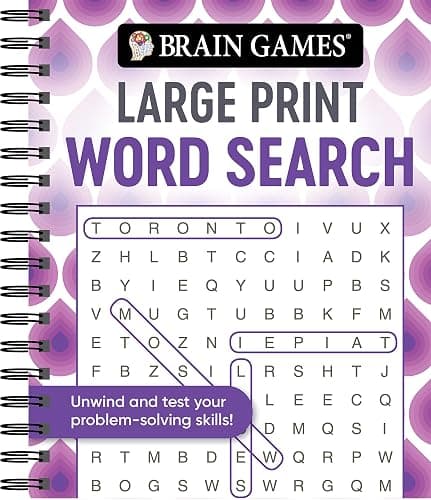 Brain Games - Large Print Word Search (Swirls) - Image 1