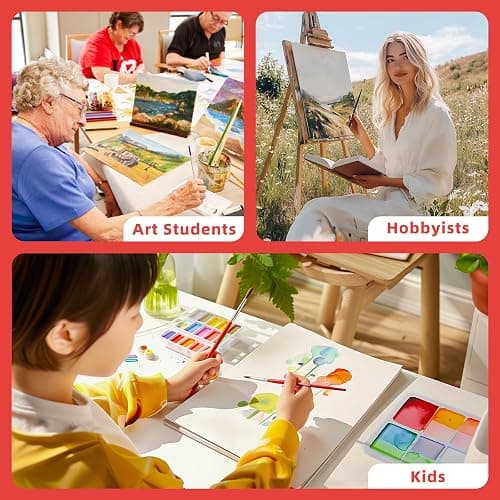 Simetufy 72 Pack 8 x 10 inch Canvas Boards for Painting Flat Canvas Panels | Bulk Value Pack for Classes and Parties 100% Cotton for Acrylics Paint thumbnail 5