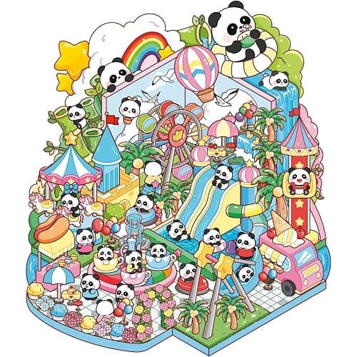 DIY 3D House Sticker Book for Teens & Adults - 4 Reusable Waterproof Therapy Scene Sets, Creative Stress Relief Craft Kits for Anxiety, Home Decor & Art Projects (Fun Indoor Activity) thumbnail 2