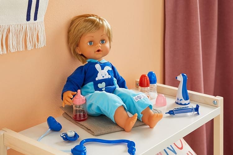 Cicciobello Bua Interactive Doll with Accessories, Toys for Children 2 Years, with Care Accessories such as Thermometer and Stethoscope, Use the Pacifier to Make It Stop Crying! thumbnail 2