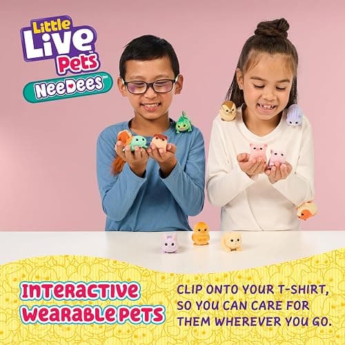 Little Live Pets Needees Electronic Toys, 1 Interactive Wearable Toy Pet with 50+ Sounds and Score Tracker, Portable Pet Toys for Kids of Ages 5+ - Styles May Vary thumbnail 2