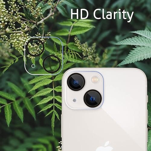 Ailun 2 Pack Screen Protector for iPhone 13 [6.1 inch Display] with 2 Pack Tempered Glass Camera Lens Protector,[9H Hardness]-HD thumbnail 3