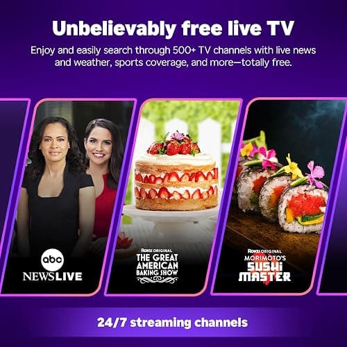 Roku Smart TV 2026 – 65-Inch Select Series, 4K QLED TV – Roku TV with Voice Remote – Flat Screen QLED Television with Wi-Fi for Streaming Live Local News, Sports, & Movies – Bluetooth Headphone Mode thumbnail 5