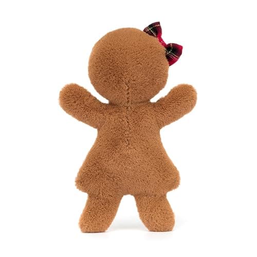 Jellycat Jolly Gingerbread Ruby Stuffed Toy, Original 7 inches - Christmas Plush Décor thumbnail 3