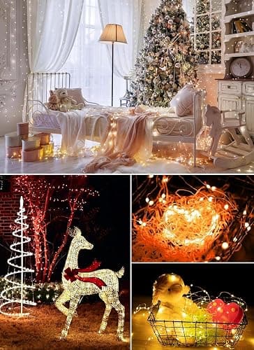 Minetom Color Changing Fairy String Lights - 33 ft 100 LED USB Silver Wire Lights with Remote and Timer, Starry Fairy Light for Bedroom Party Indoor Christmas Decoration, 16 Colors, Adapter Included thumbnail 6