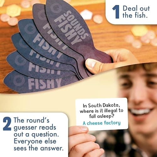 Big Potato Sounds Fishy Board Game: The Bluffing Family Game for Kids 10+ - Best New Family Quiz Games, Trivia Games for Groups of People thumbnail 3