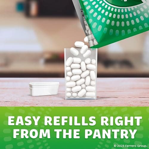 Tic Tac Freshmint Breath Mints, Bulk Resealable Refill Bag, On-the-Go Refreshment, Stocking Stuffer, Includes Empty Refillable Pack, 17.2 oz thumbnail 7