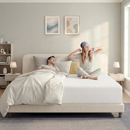 Neo Sleep King Size 12Inch Cooling Gel Memory Foam Mattress Pressure Relief | Medium Feel, Removable Washable Cover, Anti-Slip Bottom, Bed in a box, Breathable, Fiberglass Free, CertiPUR-US Certified thumbnail 9