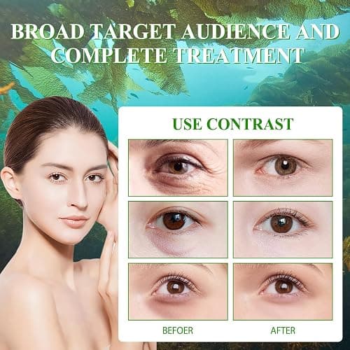 30 Pairs Seaweed Eye Cover Eye Pads Anti-Ageing Eye Cover Collagen Eye Cover Moisturising Eye Patches Removing Dark Circles Fine Lines Wrinkles Eye Bags Puffiness,Eye Skin Care Pads With Collagen thumbnail 9