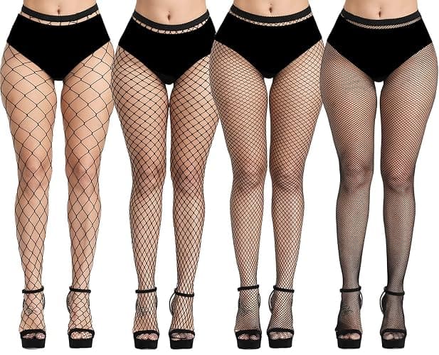 FULLSEXY Plus Size Fishnet Stockings, Fishnet Tights Thigh High Stockings Pantyhose for Women - Image 1